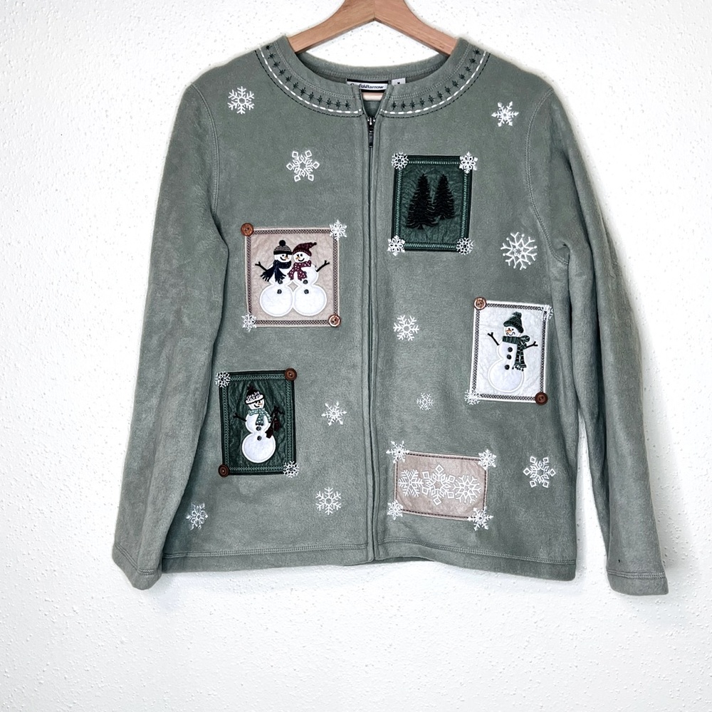 Croft & Barrow Light Green Christmas Sweater